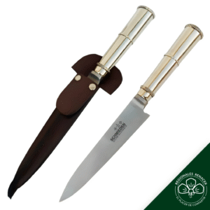Cuchillo de Lujo con Cabo de Alpaca Maciza y Hoja Alemana Schmieden 14 cm y 16cm - De 14 cm