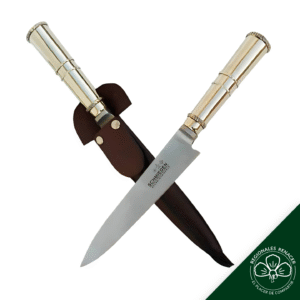 Cuchillo de Lujo con Cabo de Alpaca Maciza y Hoja Alemana Schmieden 14 cm y 16cm