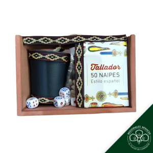 Set de Juegos Criollo: Truco y Generala en Caja de Madera Artesanal
