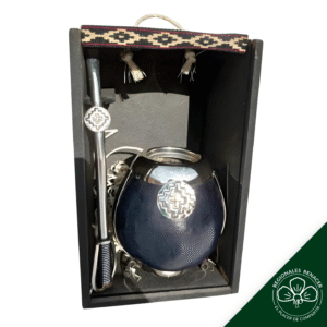 Set de mate y bombilla con Aplique Estampado