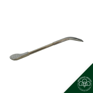 Bombilla de Alpaca "Pico Loro" y Filtro paleta - Disponible en 16 cm y 18 cm - De 16 cm