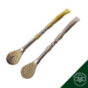 Bombillón de caño cincelado - Disponible con o sin virola - Con 2 virolas