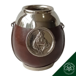 Mate de alpaca con Medallón