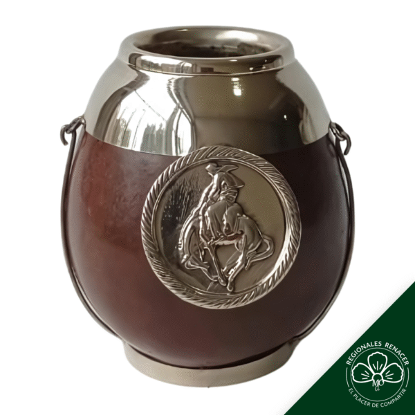 Mate de alpaca con Medallón