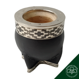 Mate Imperial con virola y base cincelada de alpaca