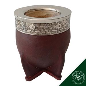 Mate Imperial con virola lisa de alpaca base o pedestal simple