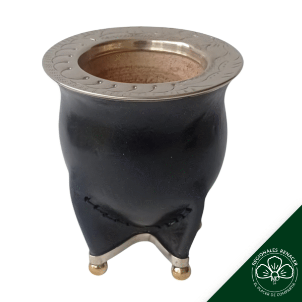 Camionero premium con base y virola de Alpaca cincelada (bolitas de bronce)