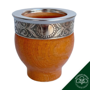 Mate Imperial de  algarrobo con virola de alpaca