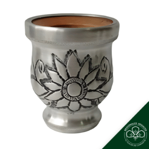 Mate de algarrobo forrado en aluminio - Girasol