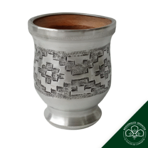 Mate de algarrobo forrado en aluminio - Guarda Pampa