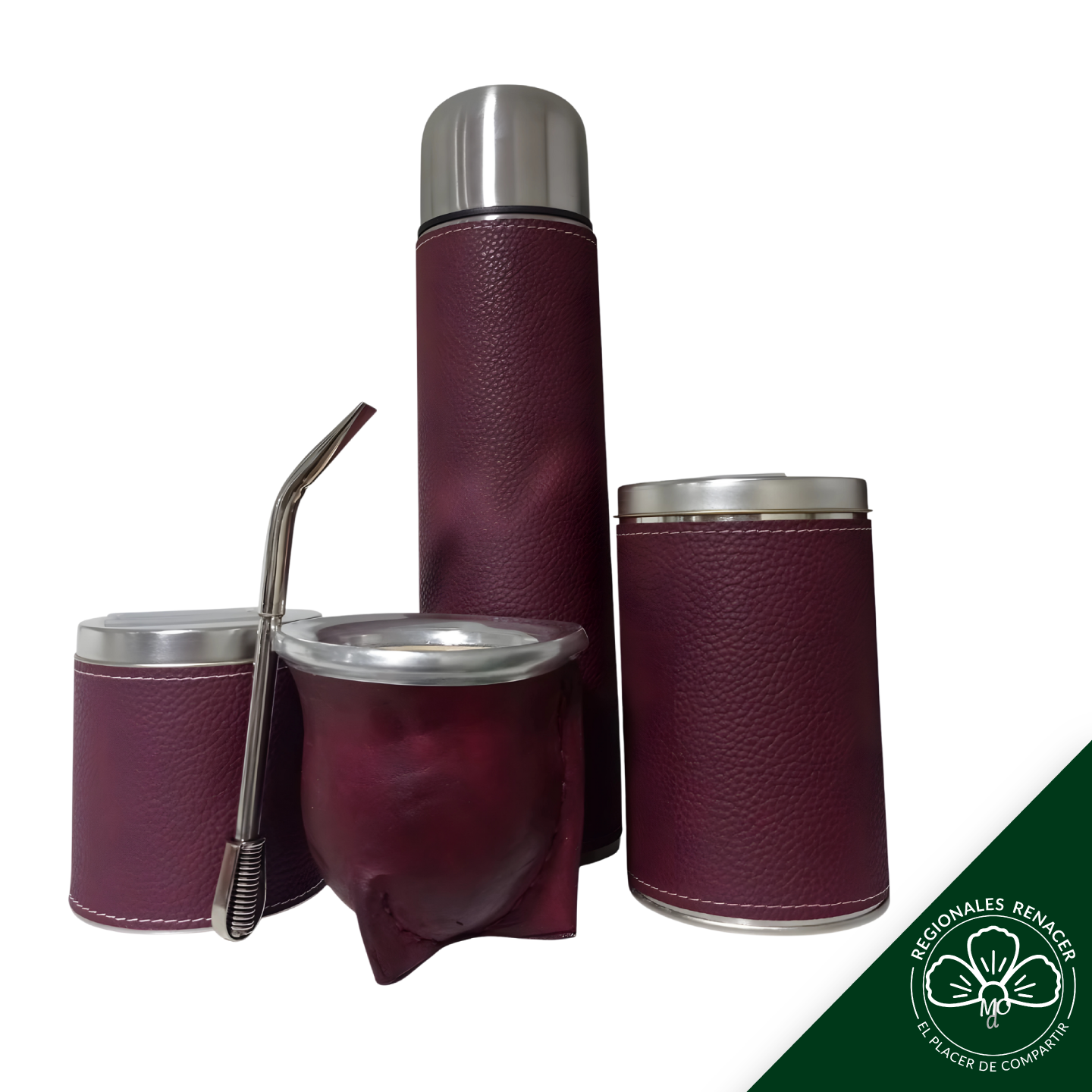 Set de Mate Camionero 5 Piezas - "Bordo"
