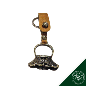 Llavero — Cuero “Águila” y alpaca