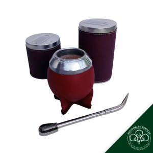 Set de Mate Torpedo 4 Piezas (Bordo / Negro / Marrón) - "Bordo"