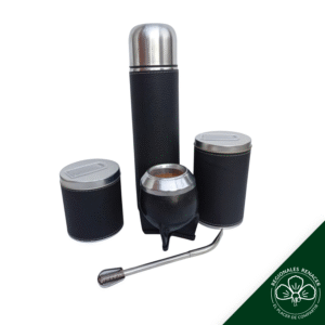 Set de Mate Torpedo 5 Piezas (Bordo / Negro / Marrón)