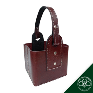 Canasta de Cuero (Bordo / Negro / Marrón) - "Bordo"