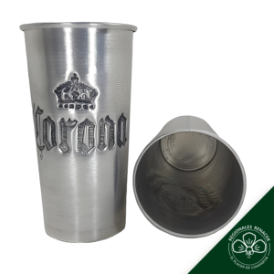 Vaso de Aluminio Cincelado de 1 litro - CORONA