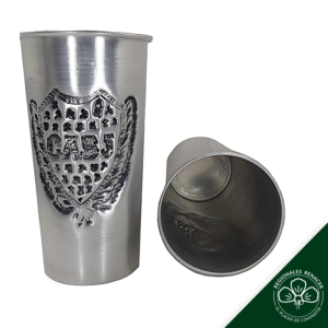 Vaso de Aluminio Cincelado de 1 litro