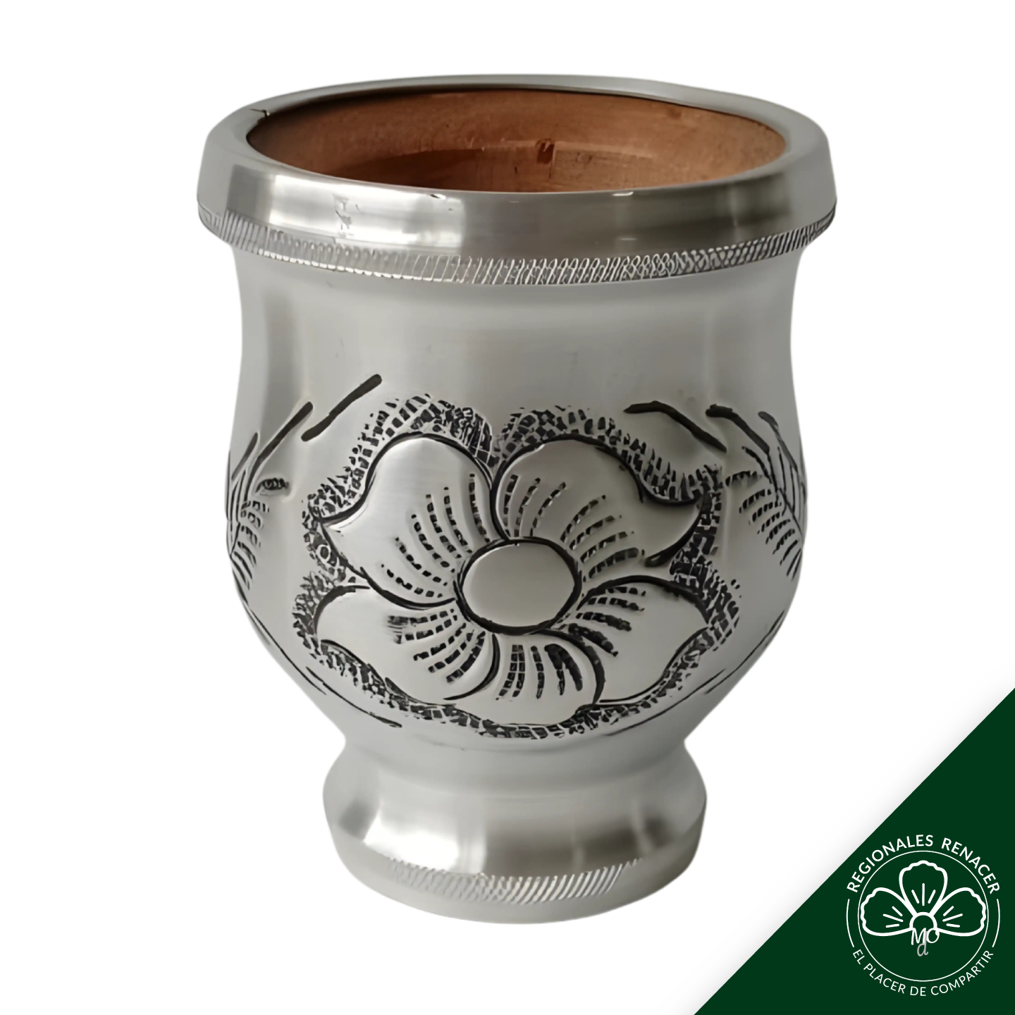 Mate de algarrobo forrado en aluminio - Pensamiento