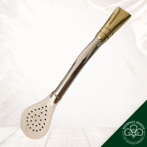 Bombillón de alpaca liso 16 cm - Pico de Bronce
